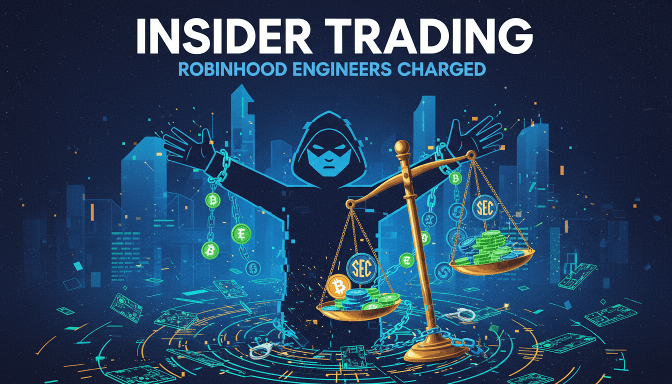 Two Robinhood Engineers Charged with Insider Trading in Cryptocurrency Markets