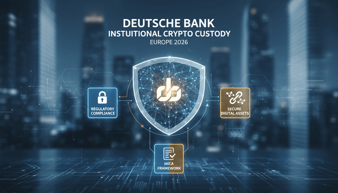 Deutsche Bank to Launch Regulated Crypto Custody Service for Institutions in Europe
