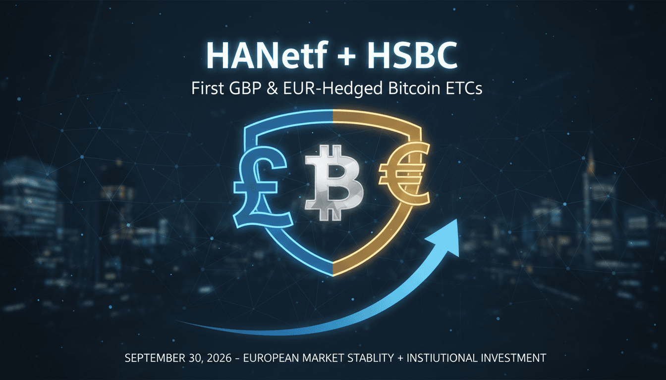 HANetf and HSBC Launch First GBP- and EUR-Hedged Bitcoin Exchange-Traded Commodities