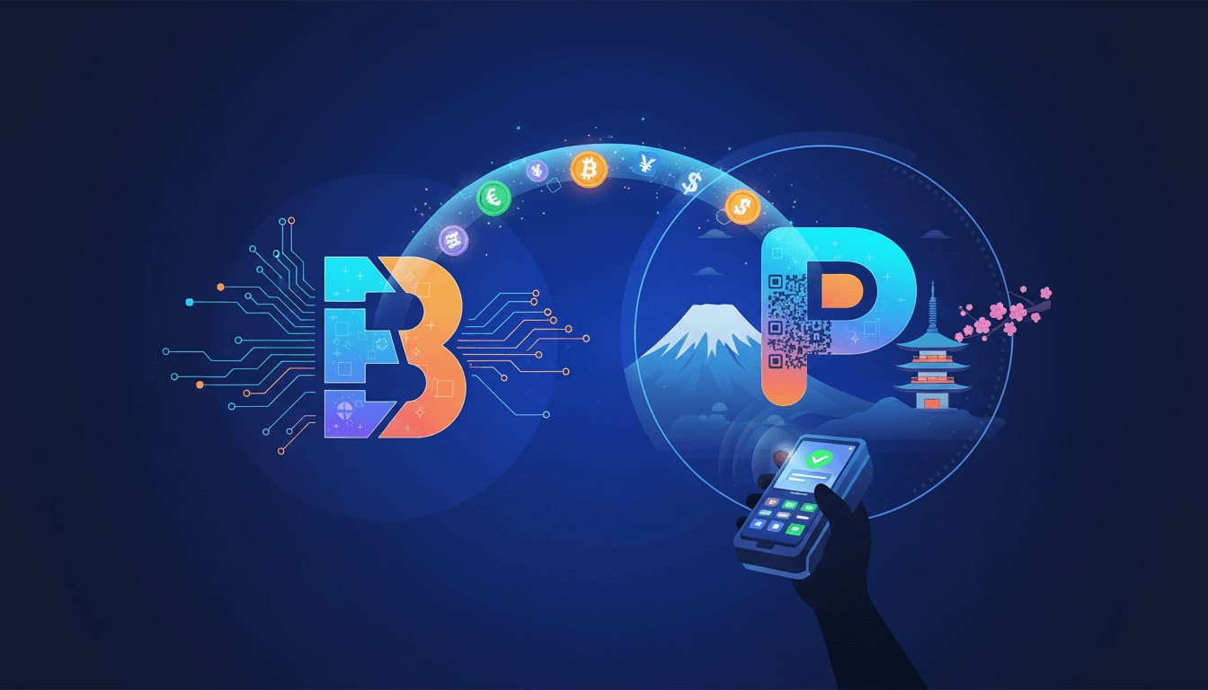 A visual representation of Binance Pay and PayPay integration, highlighting crypto transactions for tourists in Japan.