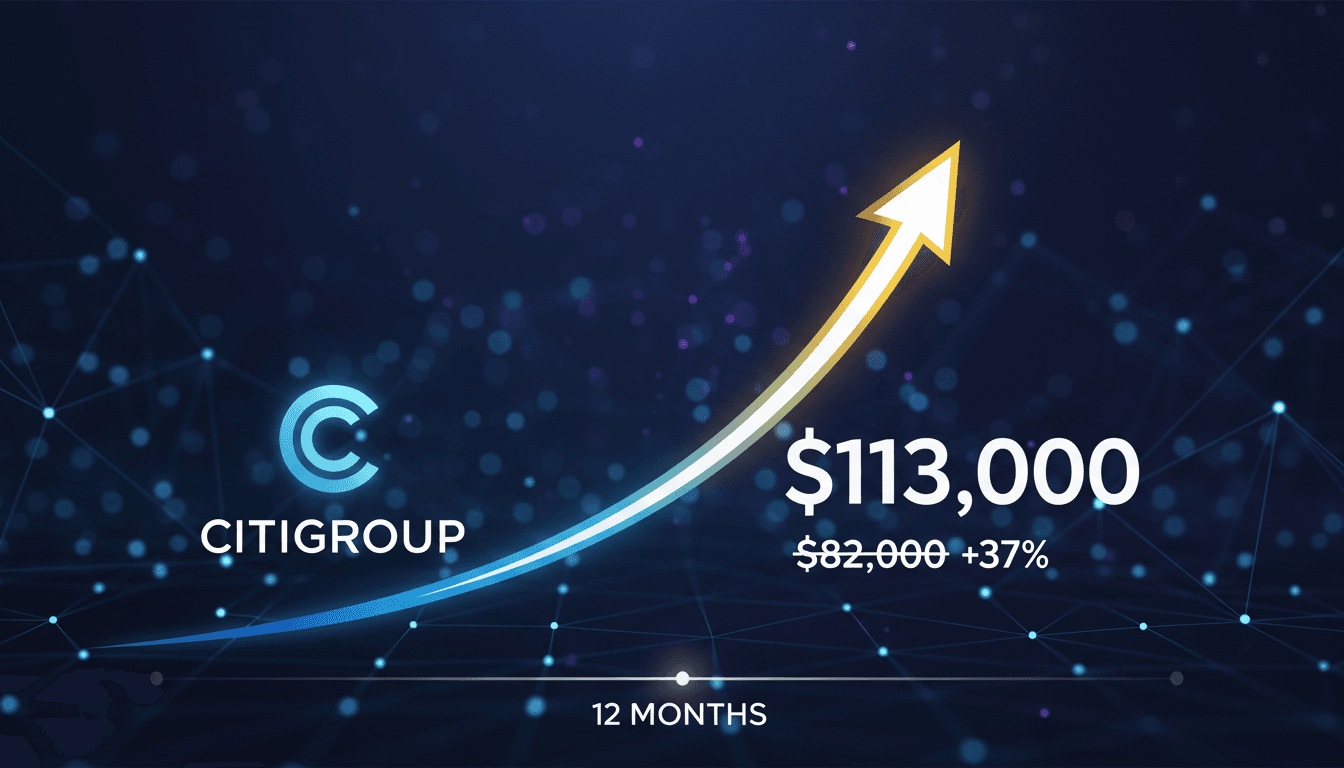 Citigroup Increases Bitcoin Price Target to $113,000 Amid Positive ETF Inflows