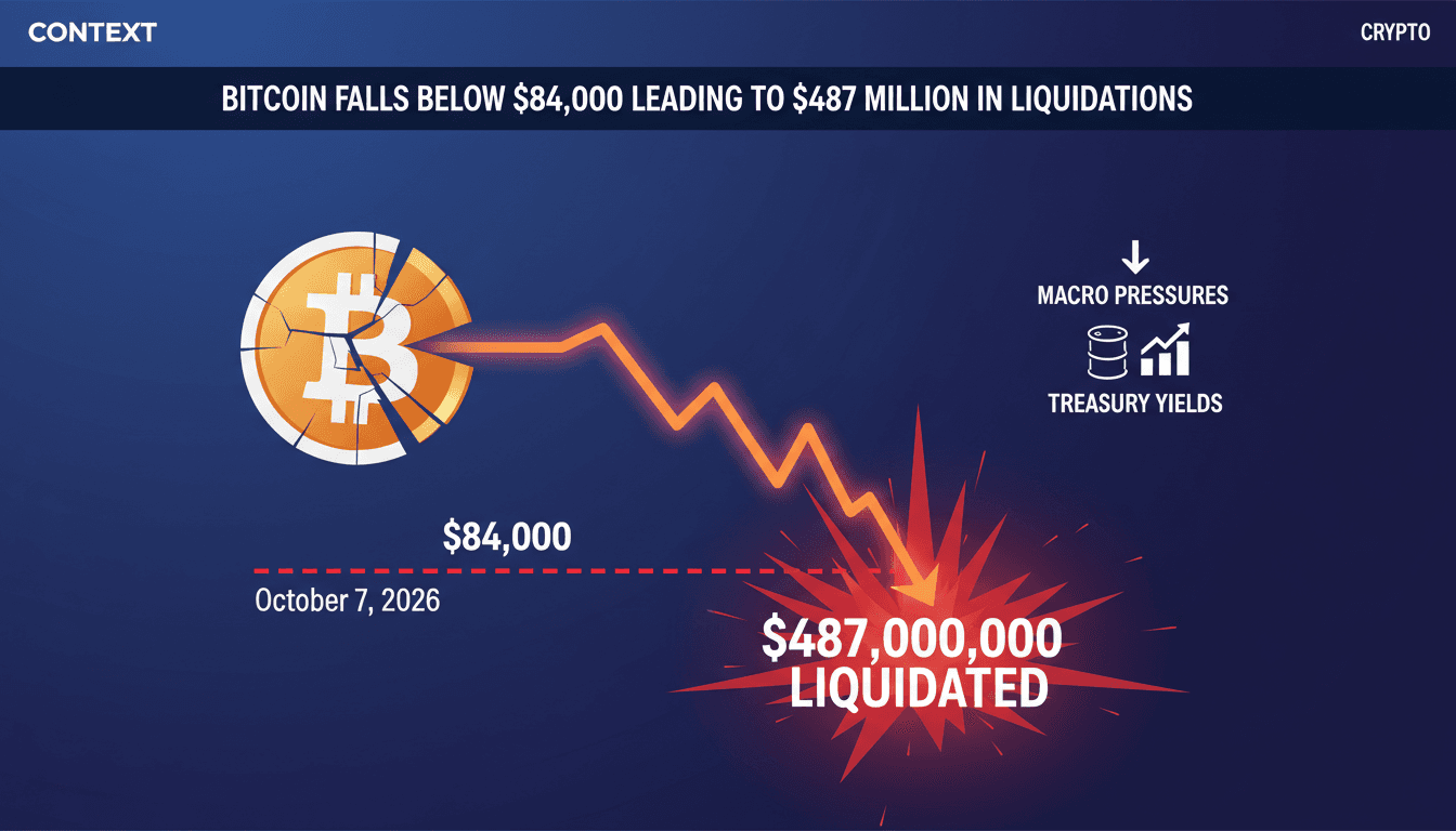A graph depicting Bitcoin's price drop and the impact of long position liquidations.
