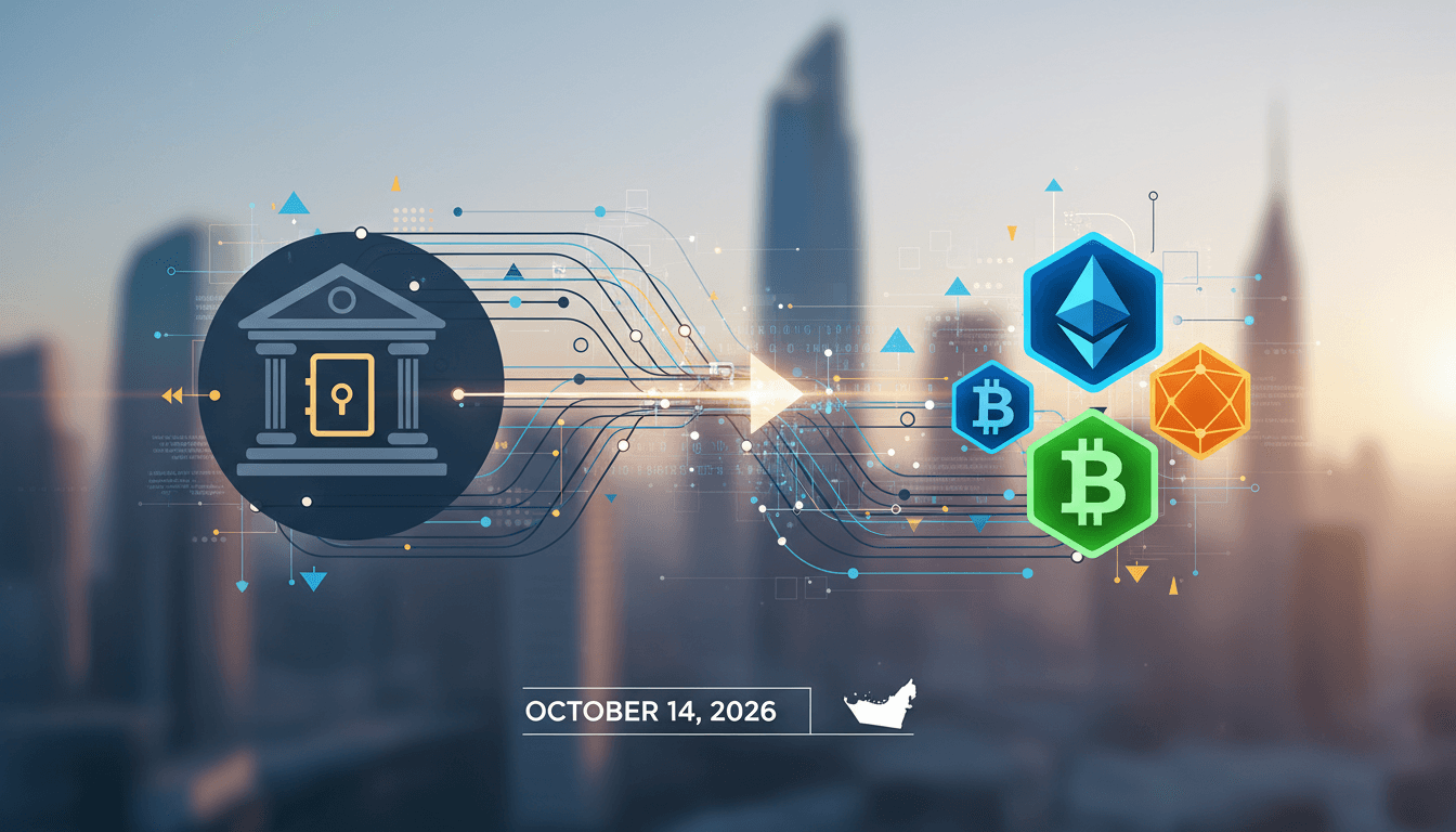 A visual representation of Standard Chartered's closed-loop cryptocurrency trading service for affluent investors in the UAE.