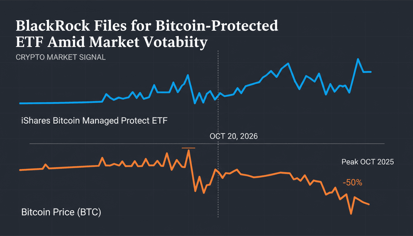 Infographic showing BlackRock's Bitcoin ETF filing and its implications for investment strategies.