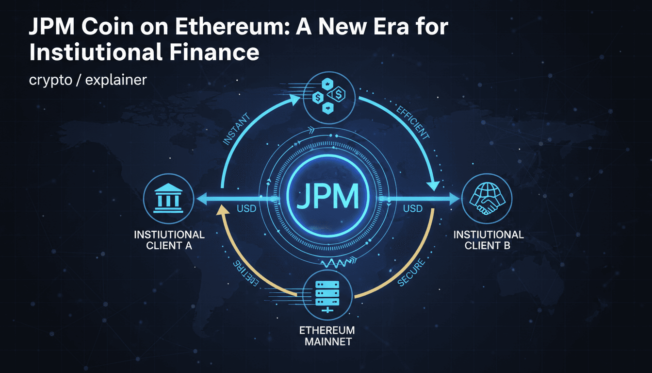 JPMorgan Launches JPM Coin on Ethereum Mainnet for Institutional Clients