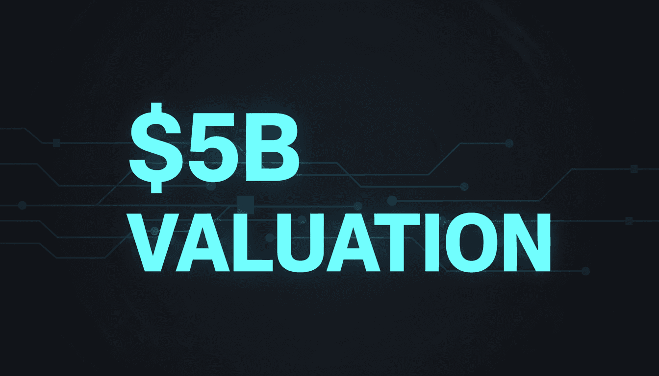 Minimalist dark digital card featuring bold text reading 5B Valuation highlighting the RedotPay US IPO filing