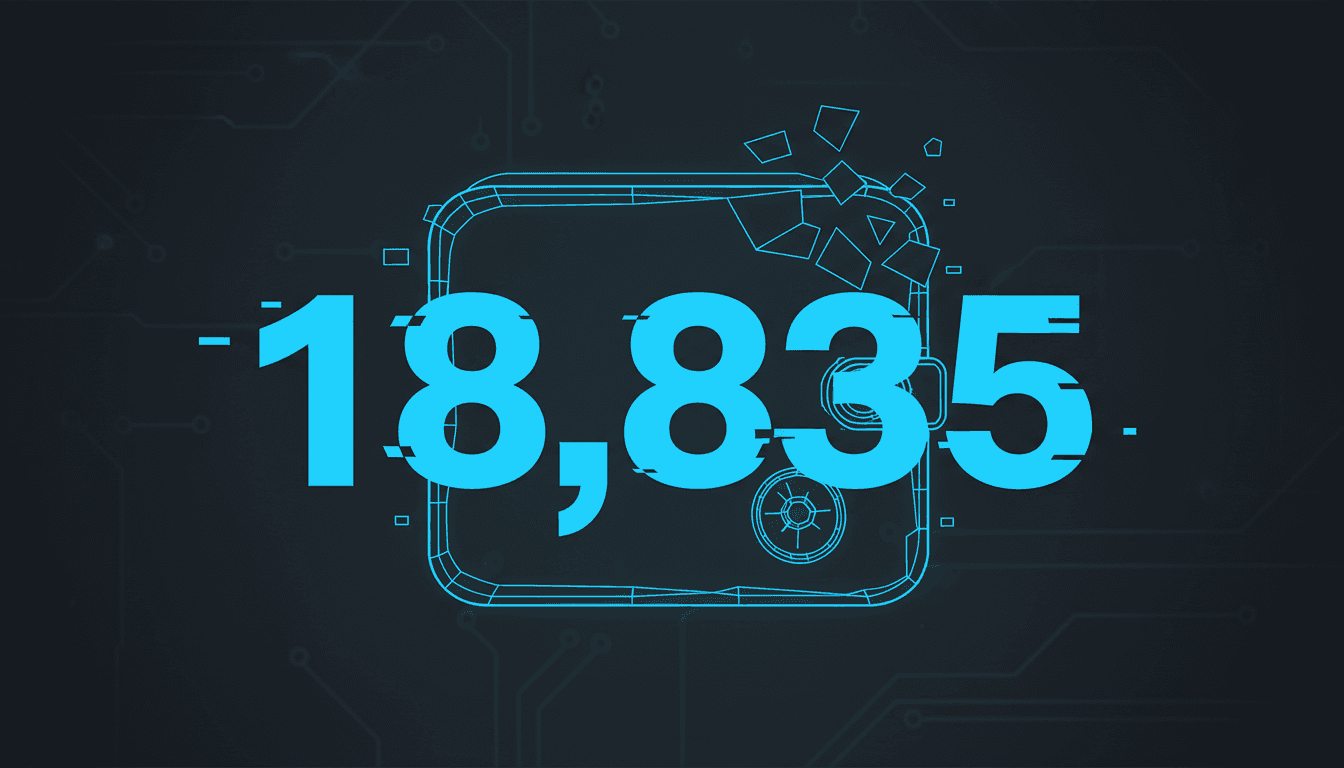 Technical graphic showing 18,835 devices slated for destruction after the Keystone hardware wallet breach.