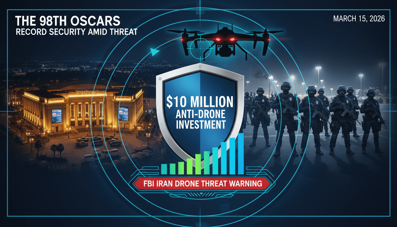 Record LAPD security for 98th Oscars amid FBI Iran drone threat warning