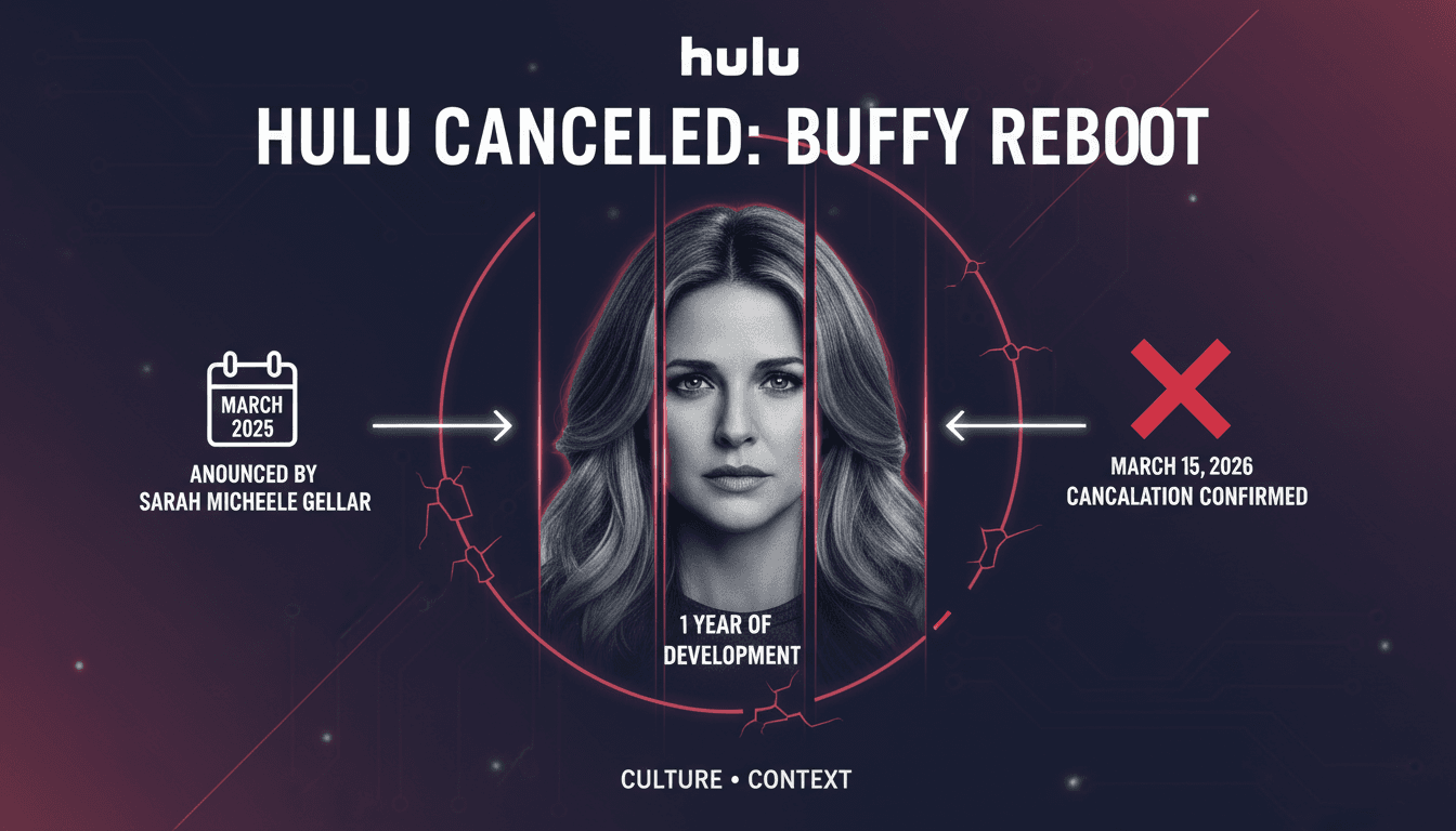 Hulu Cancels Buffy the Vampire Slayer Reboot Announced by Sarah Michelle Gellar