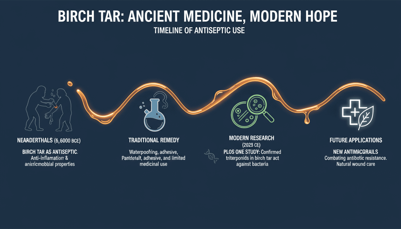 Neanderthals Used Birch Tar as Antiseptic for Wound Treatment