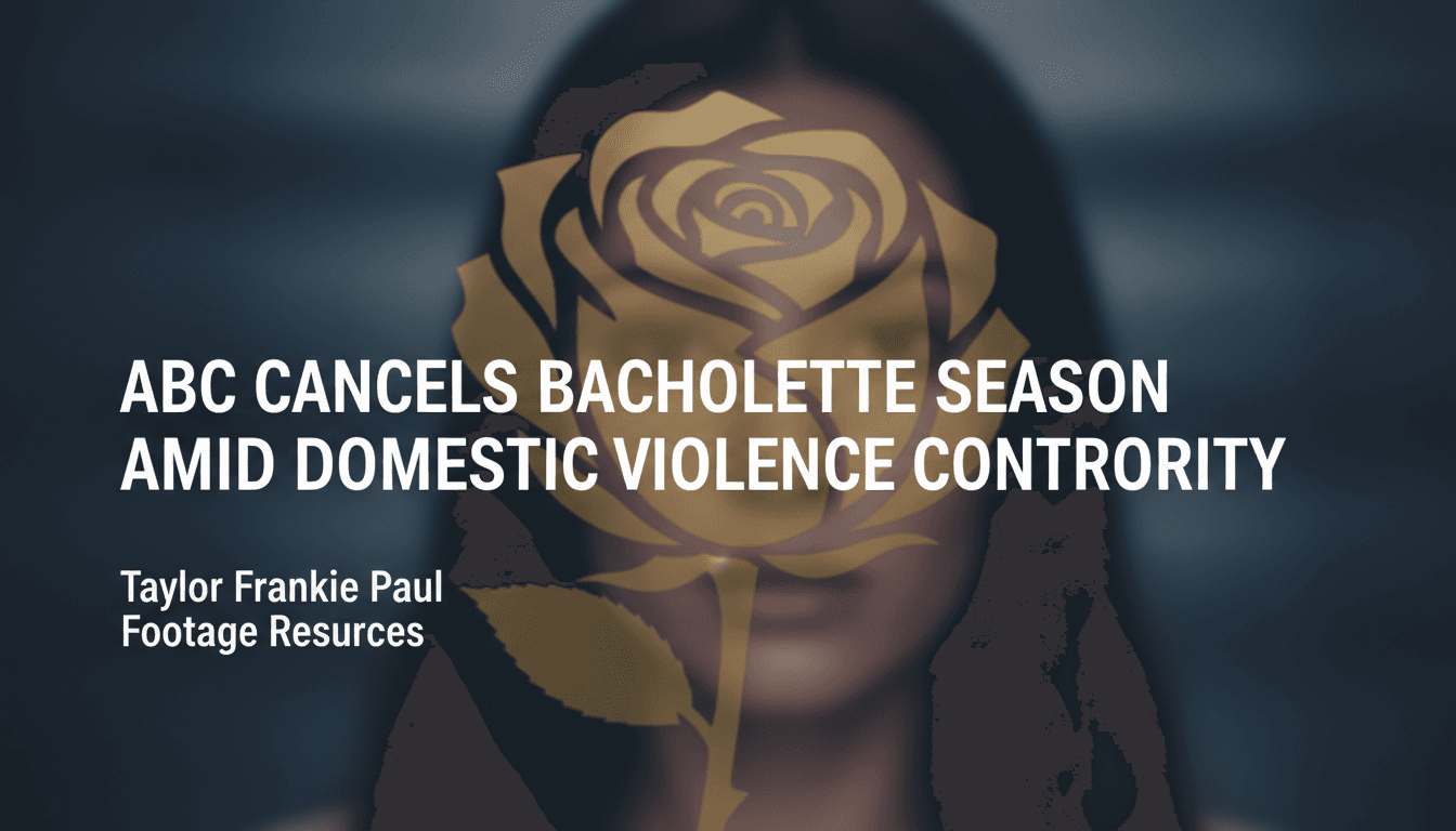 ABC Cancels Bachelorette Season Amid Domestic Violence Controversy