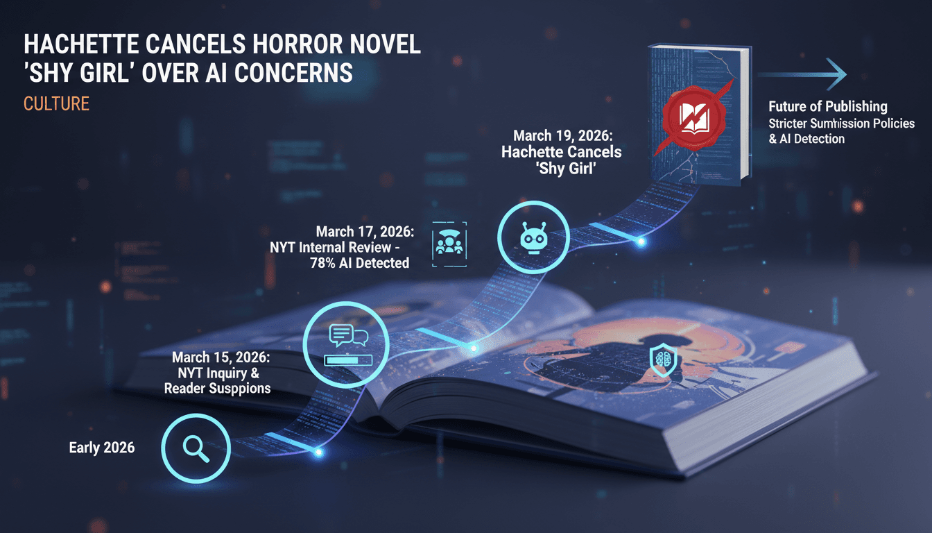 Hachette Book Group Cancels Publication of Horror Novel 'Shy Girl' Over AI Concerns