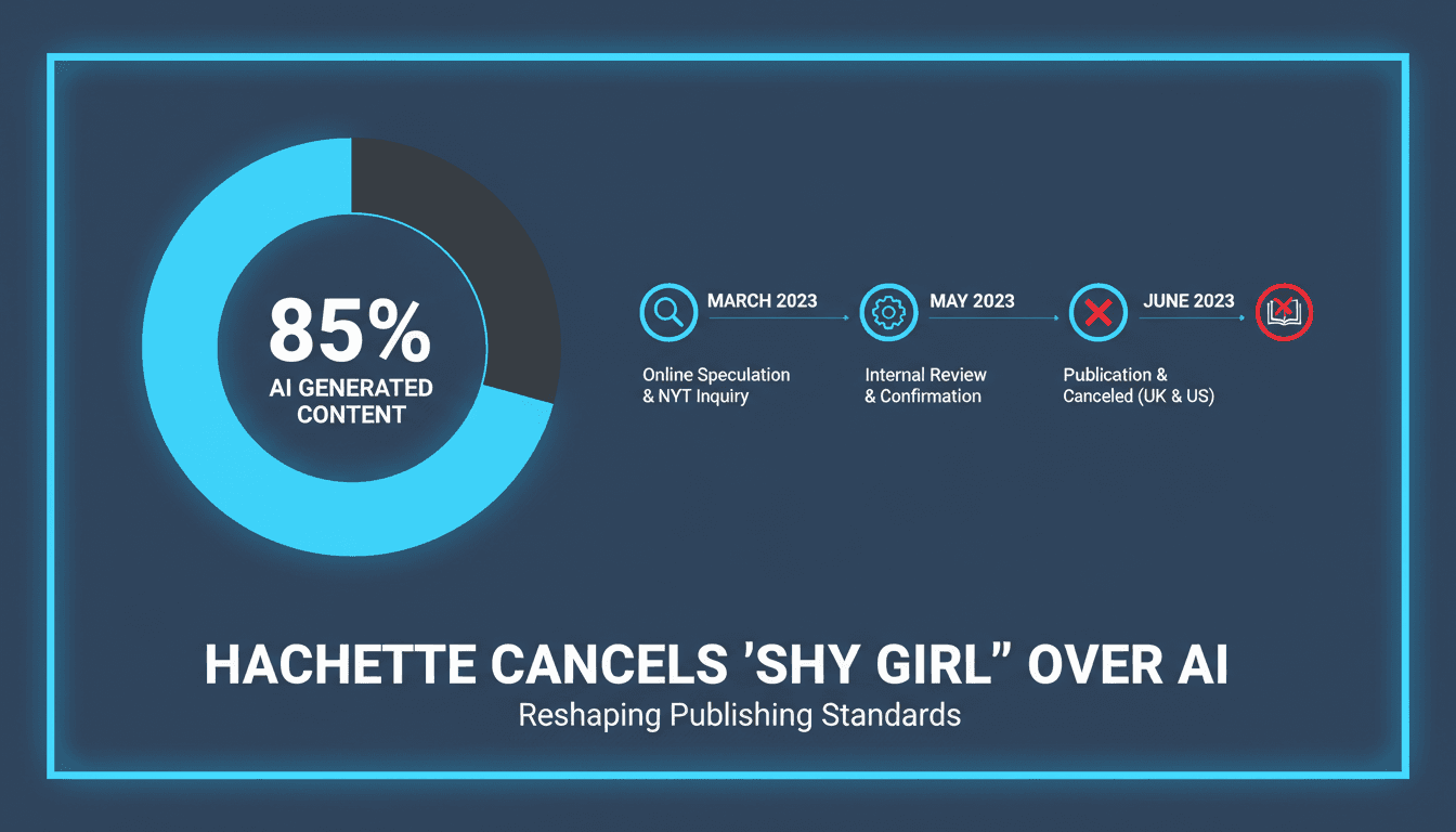 Hachette Book Group Cancels Publication of 'Shy Girl' Over AI Generation Concerns