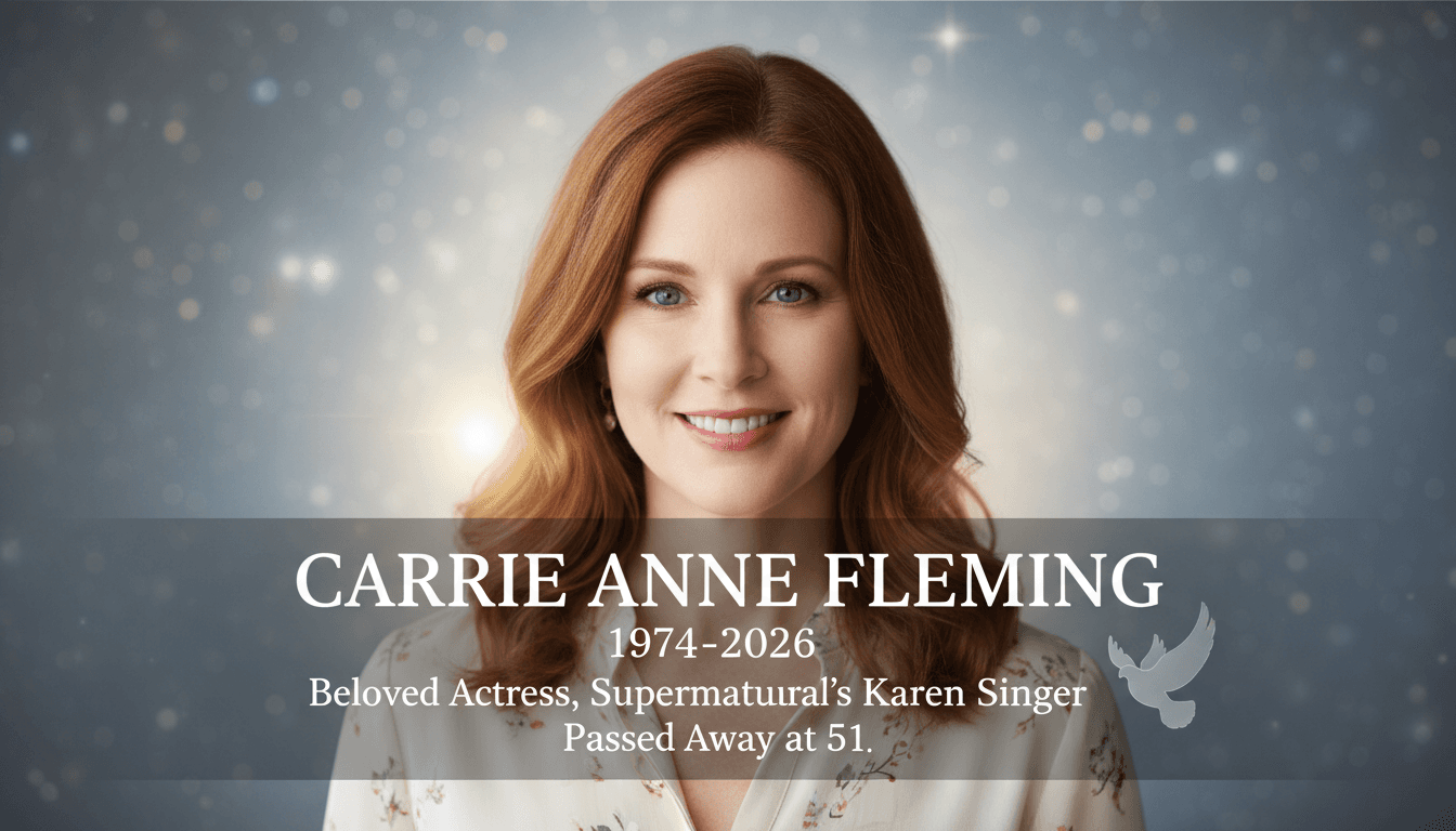 Carrie Anne Fleming, Actress from Supernatural, Passes Away at 51