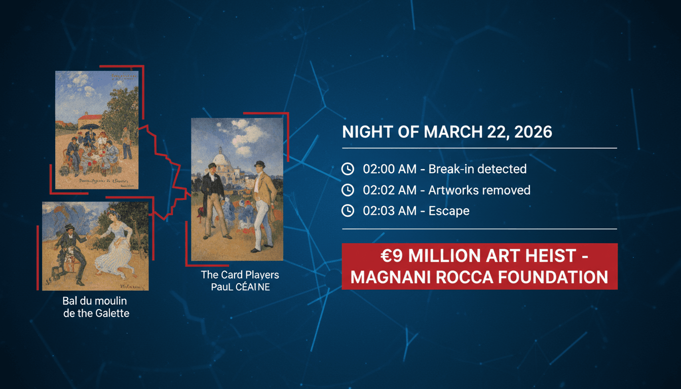 Art Heist at Magnani Rocca Foundation Results in €9 Million Loss