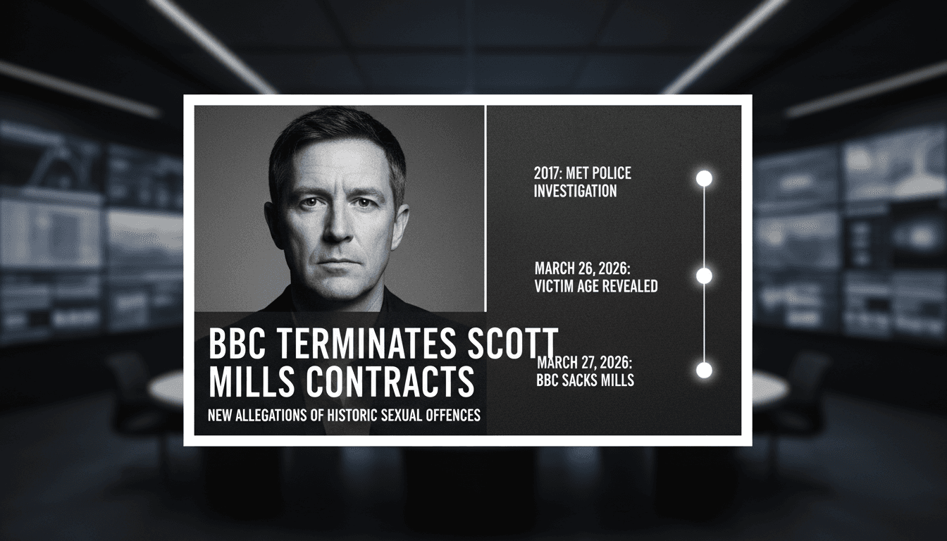 BBC Terminates Scott Mills Contracts Amid New Allegations of Historic Sexual Offences