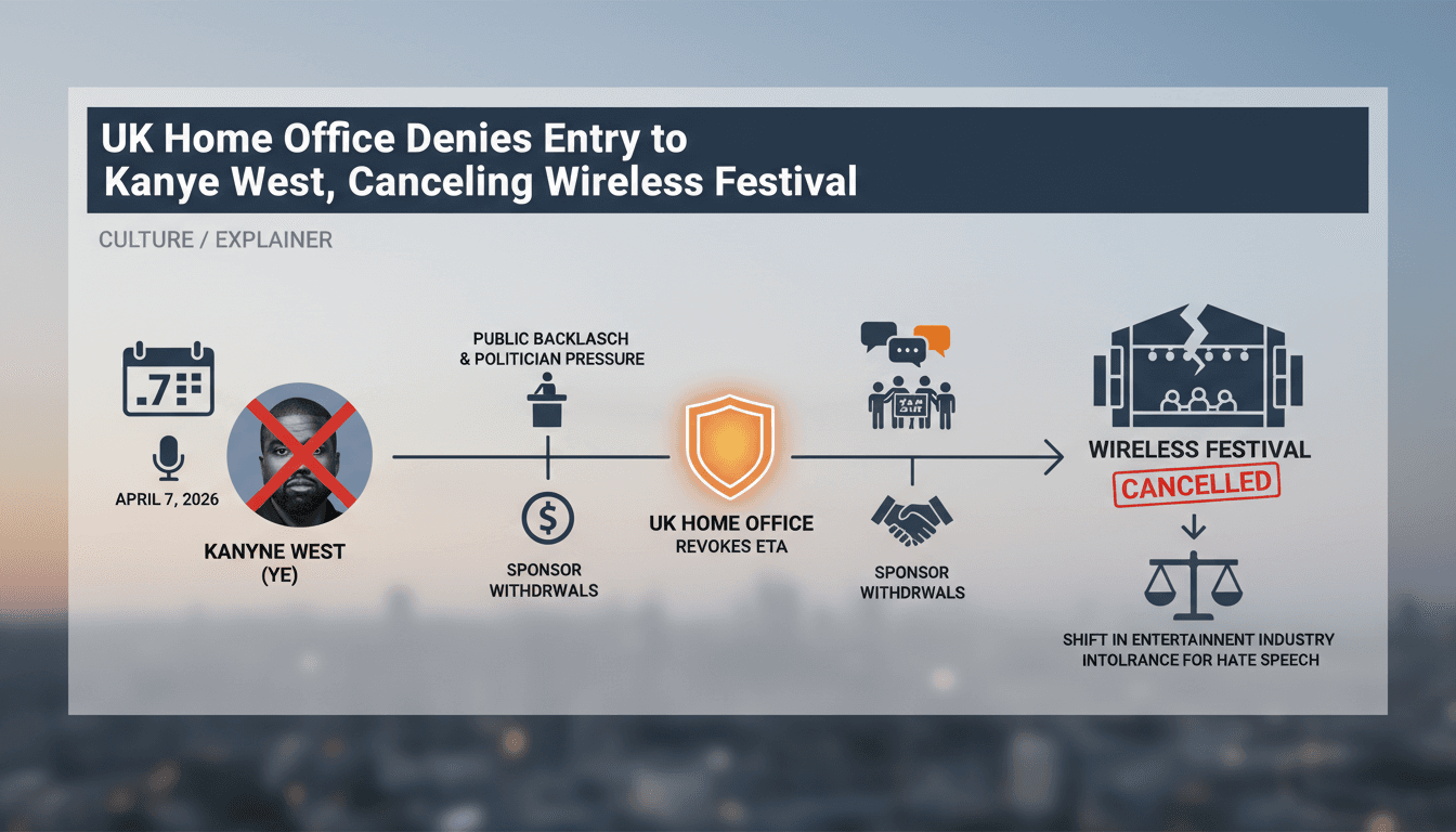 UK Home Office Denies Entry to Kanye West, Cancelling Wireless Festival