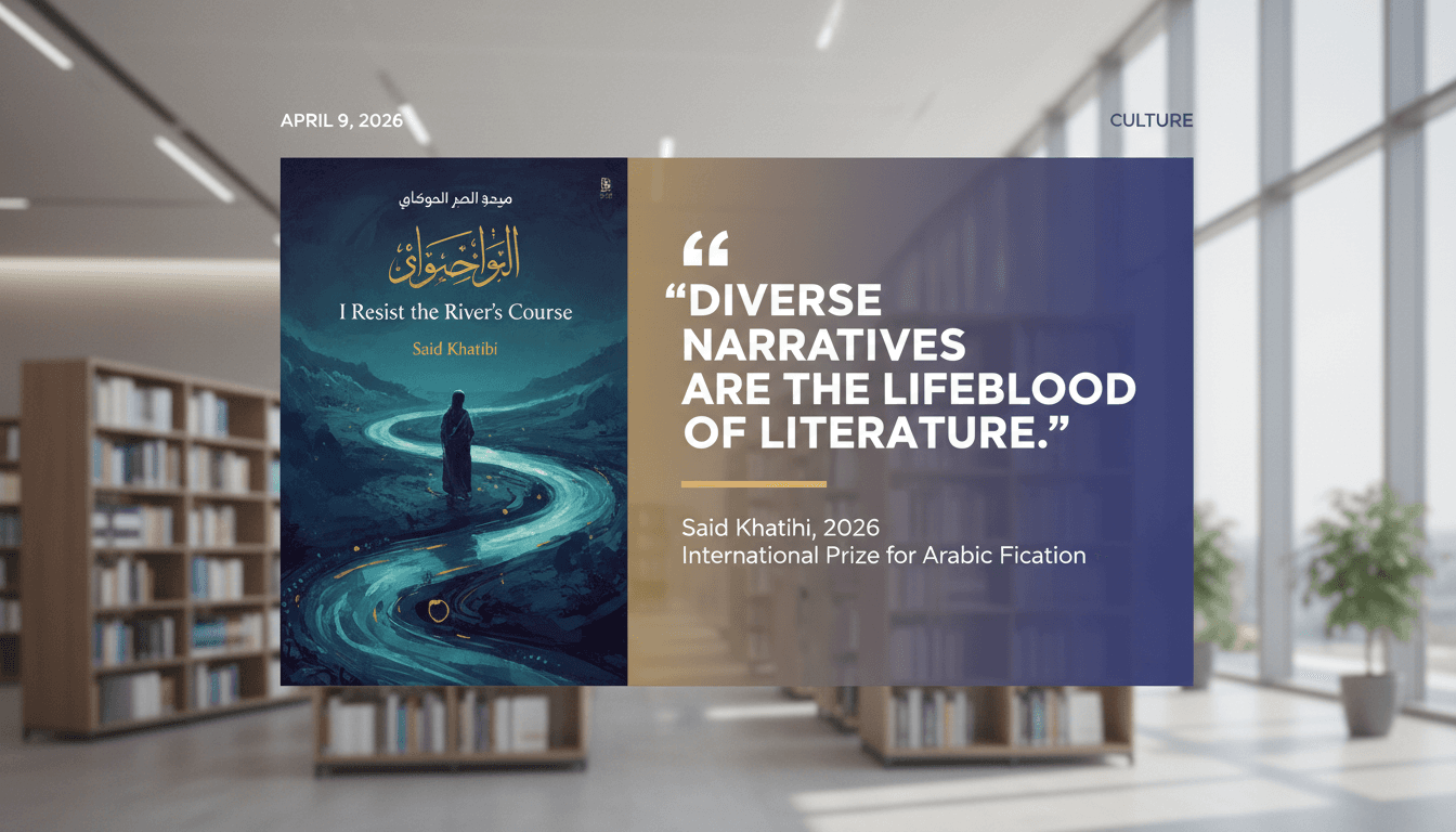 Said Khatibi Wins 2026 International Prize for Arabic Fiction