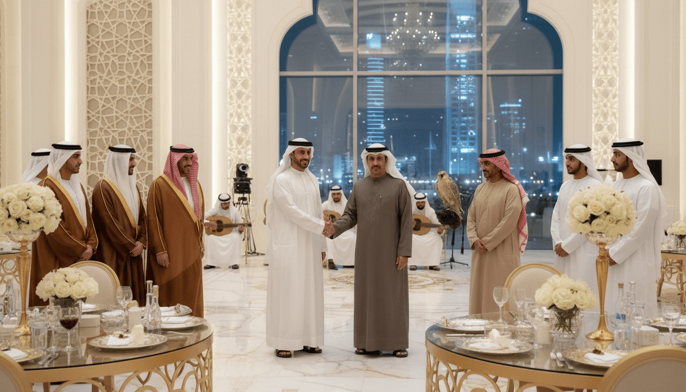 Sheikh Mansour bin Zayed Al Nahyan Attends Wedding Reception in Abu Dhabi