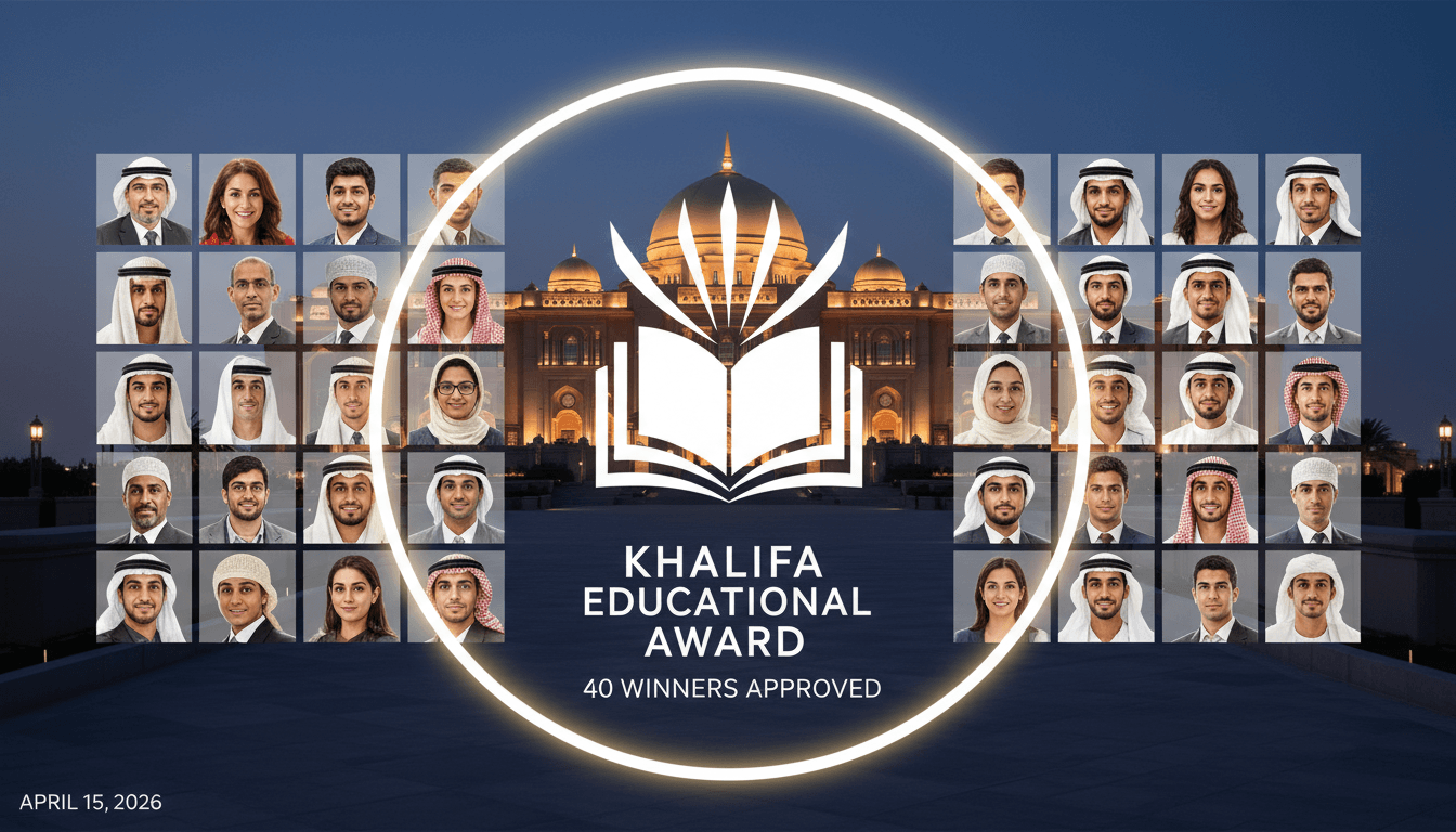 Sheikh Nahyan bin Mubarak Al Nahyan Approves 40 Winners of Khalifa Educational Award