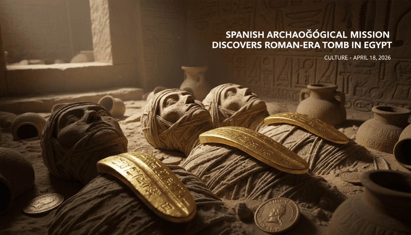 Spanish Archaeological Mission Discovers Roman-Era Tomb in Egypt
