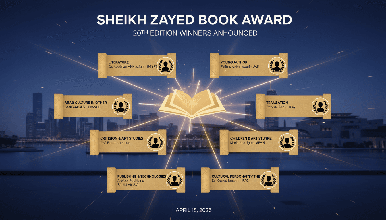 Sheikh Zayed Book Award Announces 20th Edition Winners in Abu Dhabi