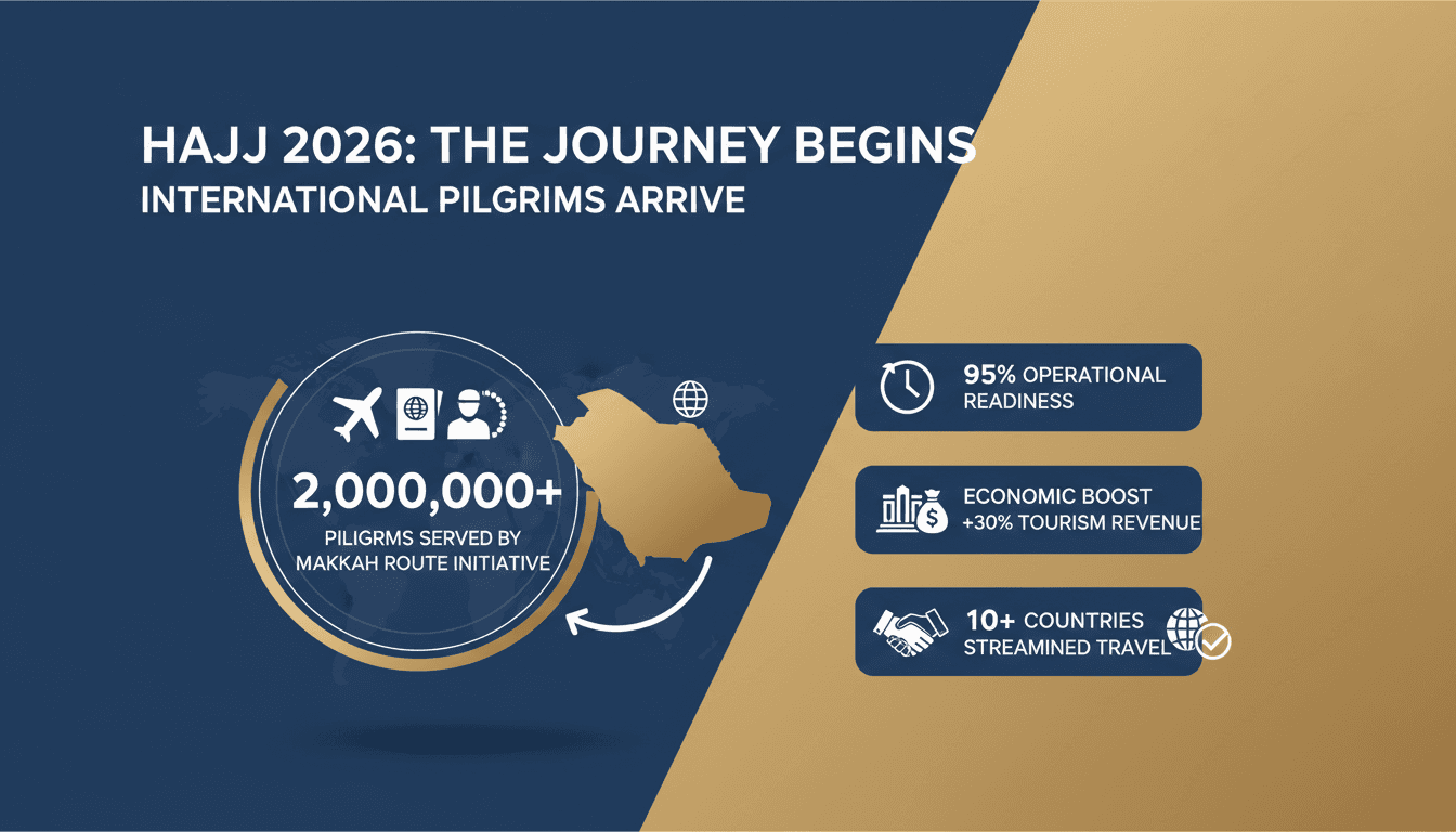 International Pilgrims Begin Arriving for Hajj 2026 in Saudi Arabia
