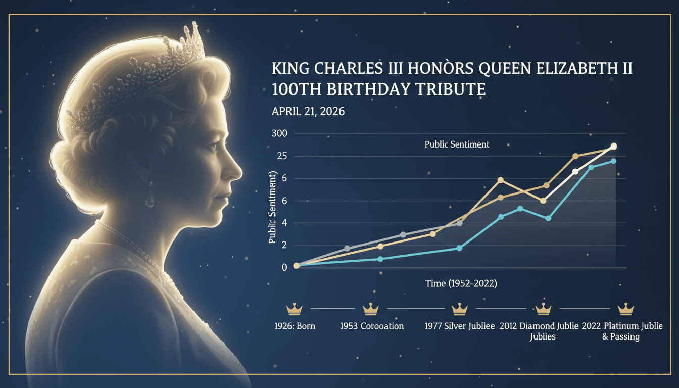 King Charles III honors Queen Elizabeth II on her 100th birthday