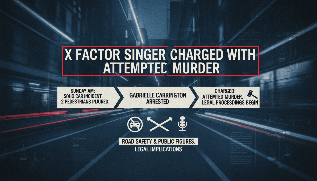 X Factor singer charged with attempted murder after car incident in London