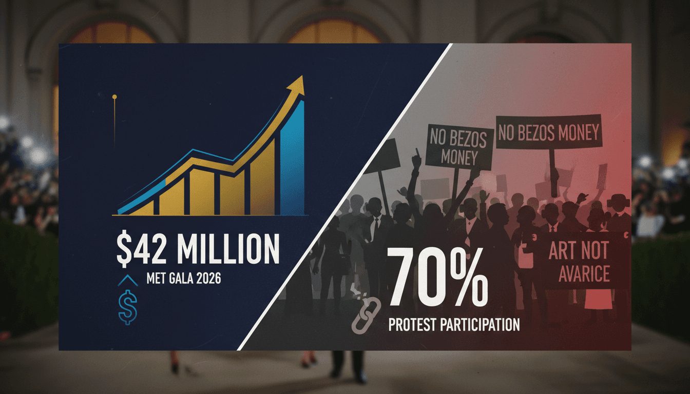 Met Gala 2026 raises record $42 million amid protests against billionaire sponsorships