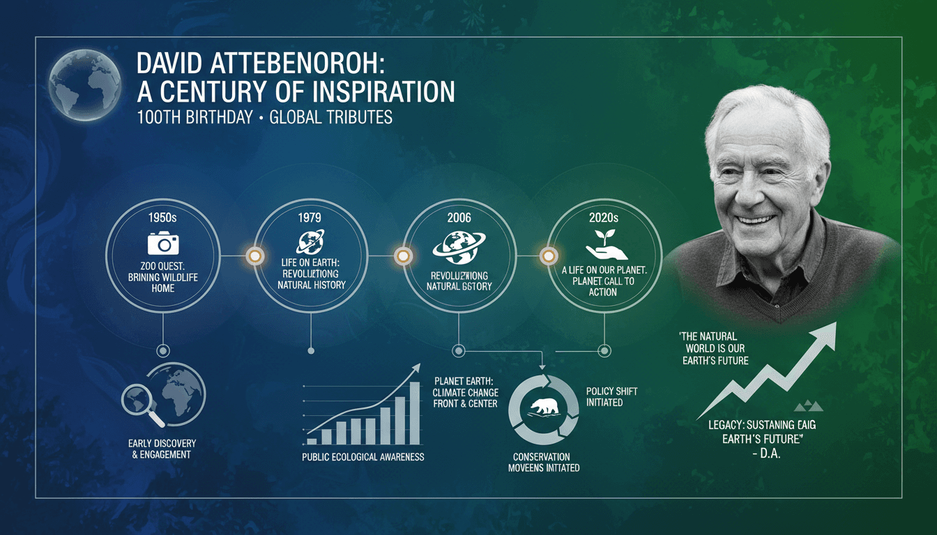 David Attenborough celebrating his 100th birthday at the Royal Albert Hall.