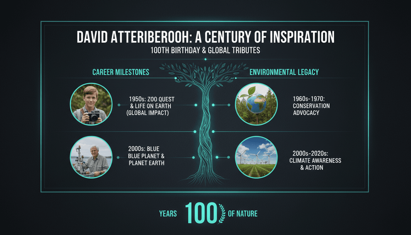David Attenborough Celebrates 100th Birthday with Global Tributes