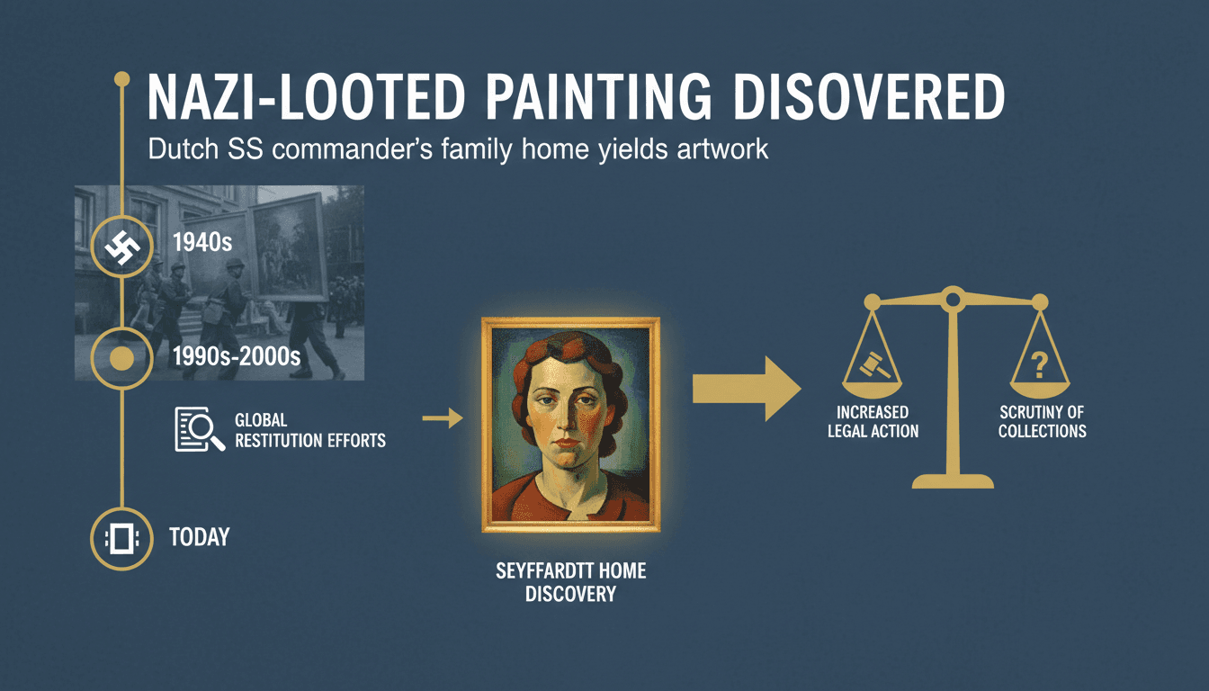Nazi-looted painting discovered in Dutch SS commander's family home