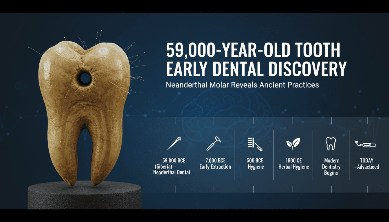 Discovery of 59,000-Year-Old Neanderthal Tooth Reveals Early Dental Practices