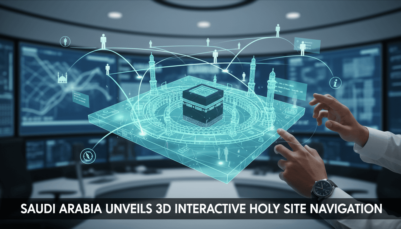 Interactive 3D map of holy sites in Saudi Arabia