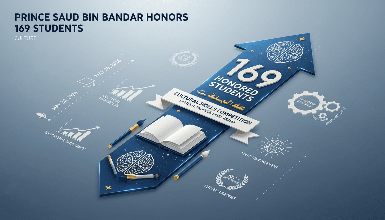 Prince Saud bin Bandar Honors 169 Students in Cultural Skills Competition