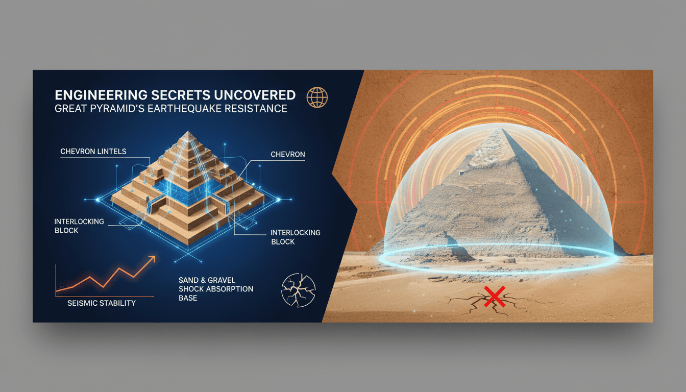 Engineering features of the Great Pyramid that enhance earthquake resistance