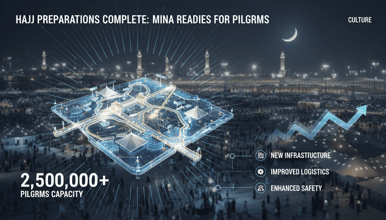 Saudi Arabia completes preparations for Hajj pilgrimage as pilgrims arrive in Mina