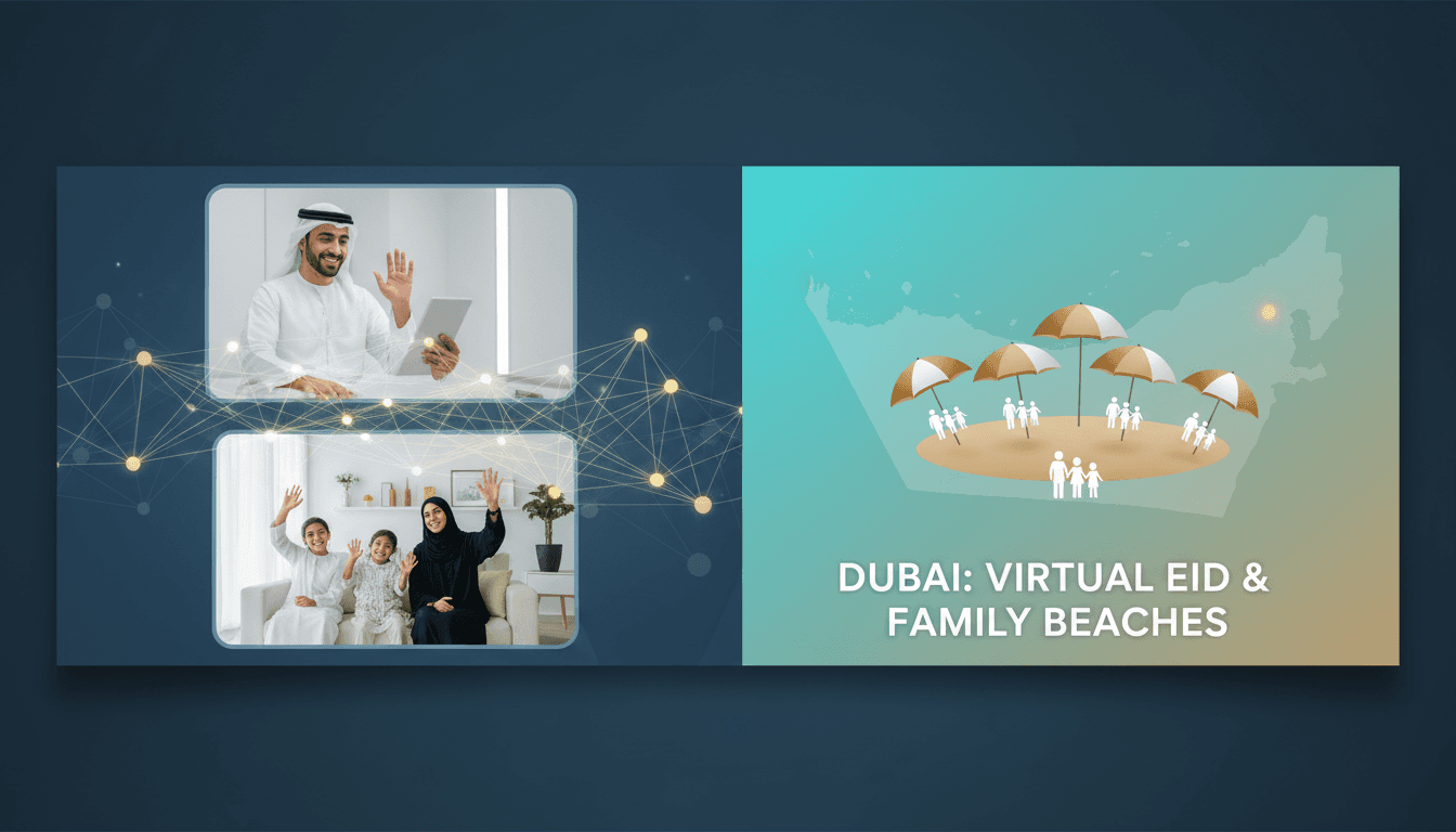 Families celebrating Eid at reserved beaches in Dubai