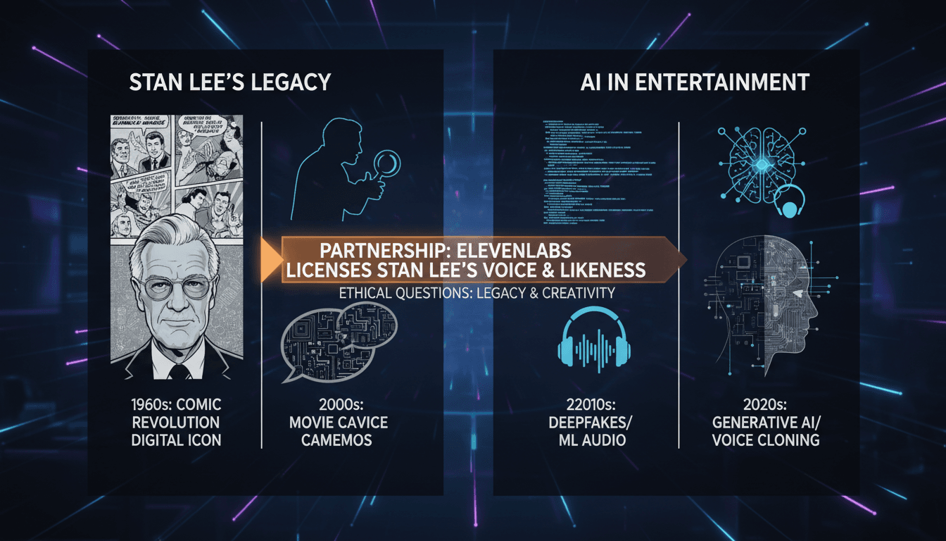 Stan Lee's voice and likeness licensed for AI applications by ElevenLabs