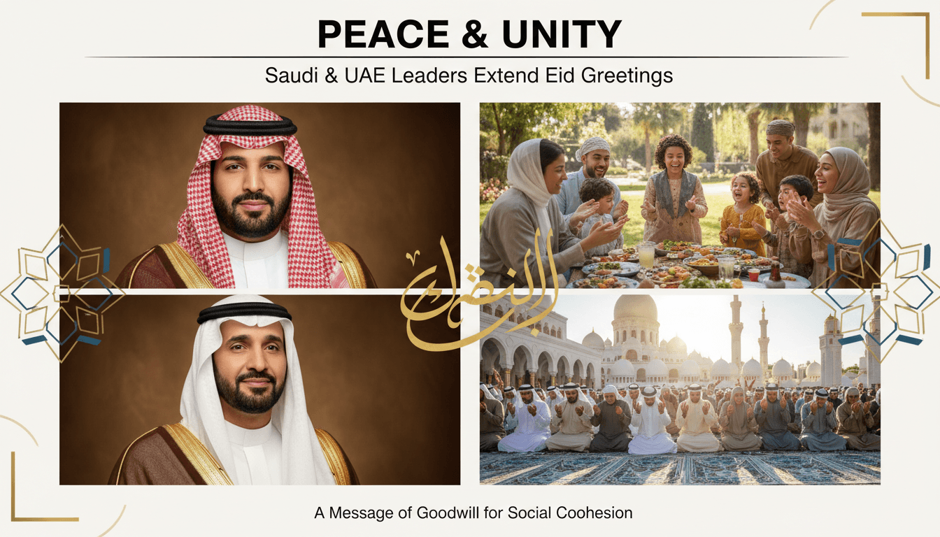 Leaders of Saudi Arabia and UAE extend Eid al-Adha greetings promoting peace and unity.