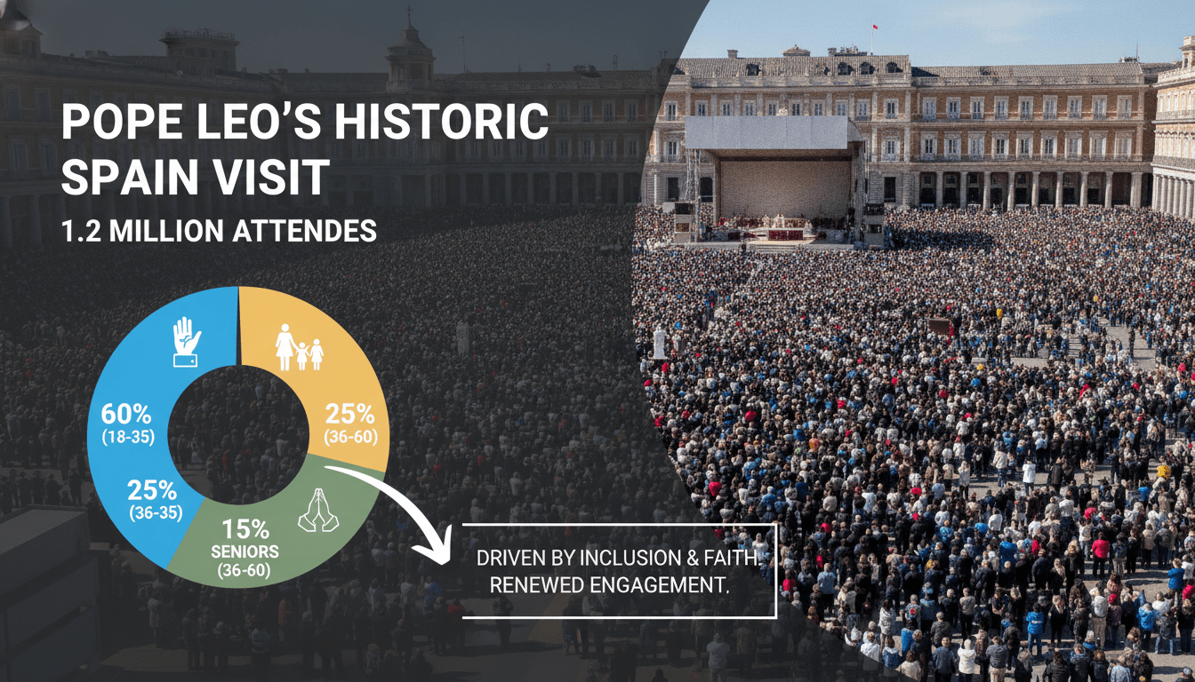 Pope Leo's First Papal Visit to Spain in 15 Years Draws 1.2 Million Attendees