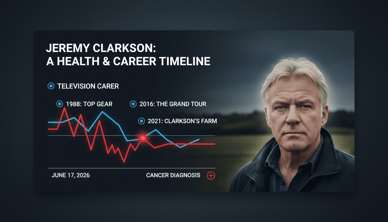 Jeremy Clarkson during filming of Clarkson's Farm, discussing his health.