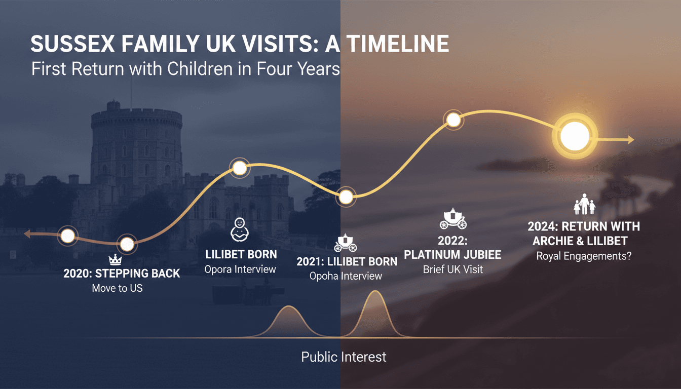 Prince Harry and Meghan Markle to Visit UK with Children for First Time in Four Years