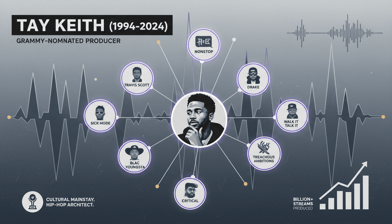Grammy-nominated producer Tay Keith found dead at 29