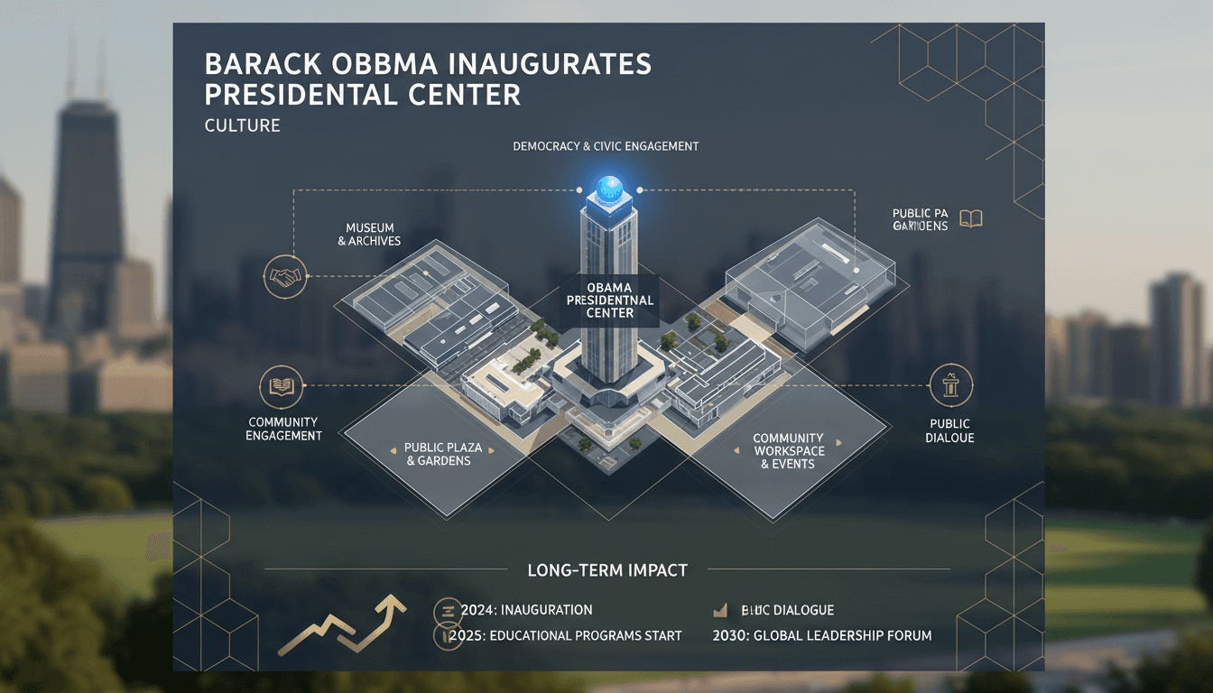 Barack Obama inaugurates presidential center in Chicago