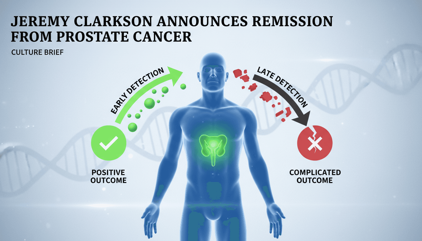 Jeremy Clarkson announces remission from prostate cancer