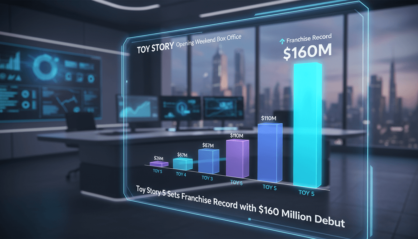 Toy Story 5 sets franchise record with $160 million opening weekend