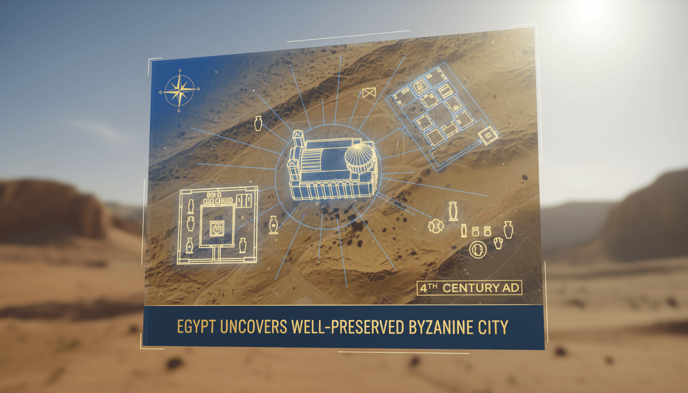 Egypt uncovers well-preserved Byzantine-era city in western desert