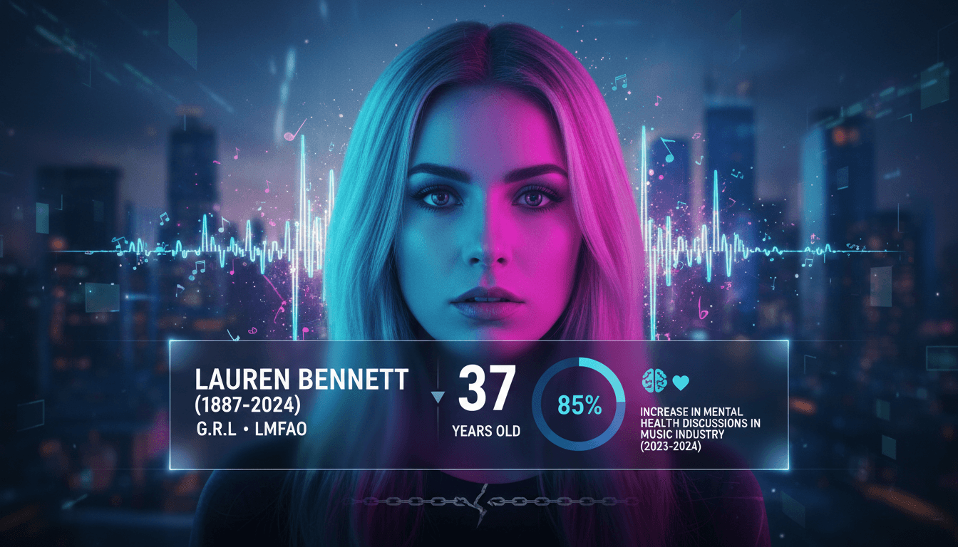 Lauren Bennett performing on stage during her music career.